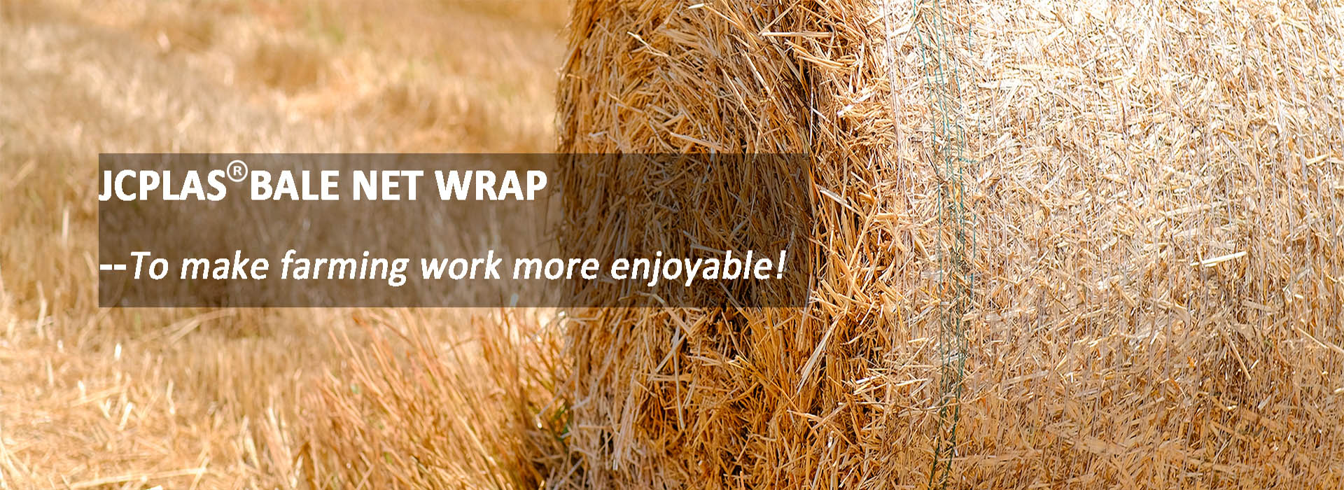 Hay bale net wrap and baler twine for hay bales